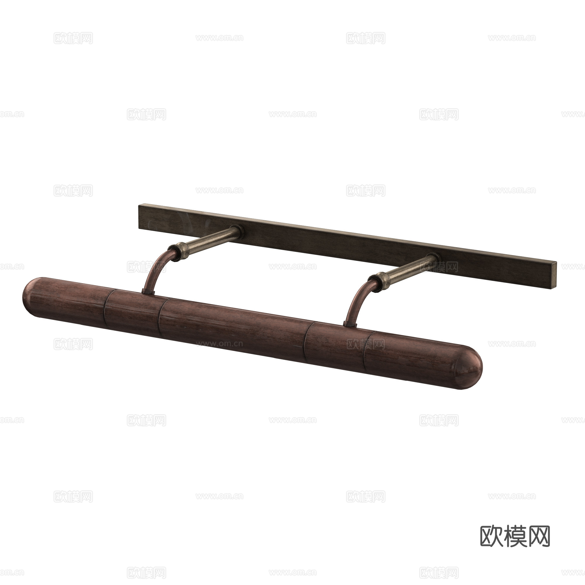 现代轻奢长条壁画灯3d模型