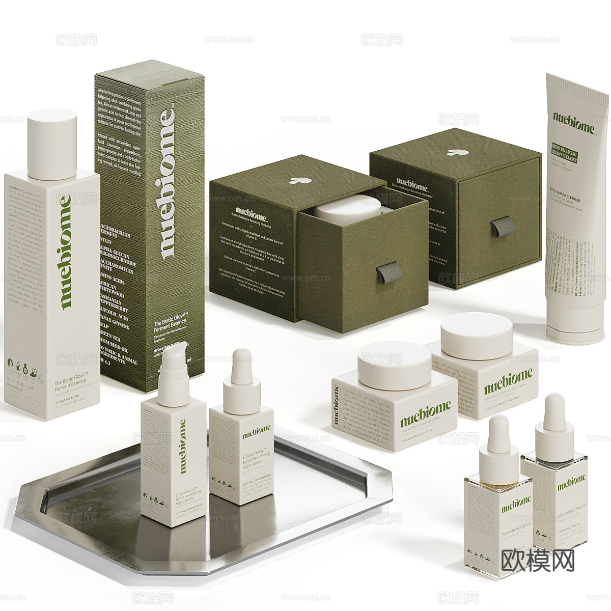 现代 Nuebiome 化妆品套装3d模型