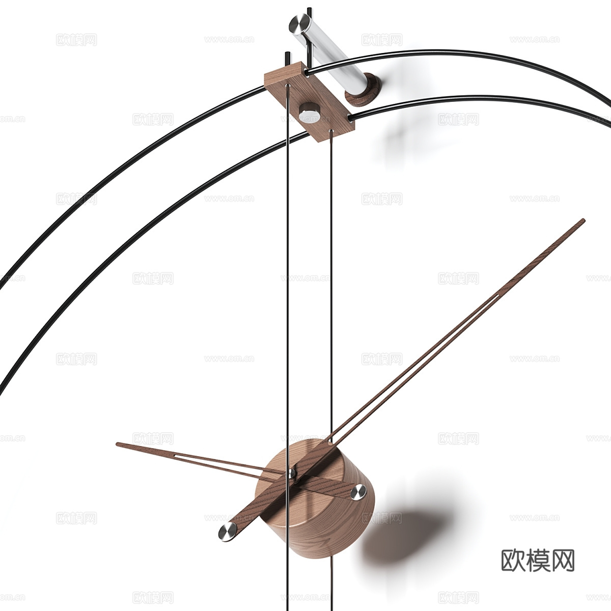 现代极简挂钟3d模型