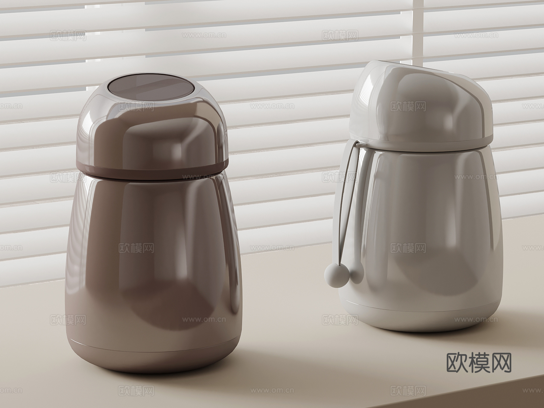 现代保温杯 水杯3d模型