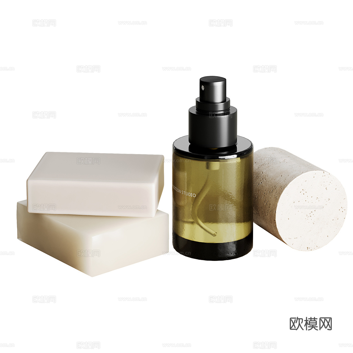 现代卫浴洗护用品3d模型