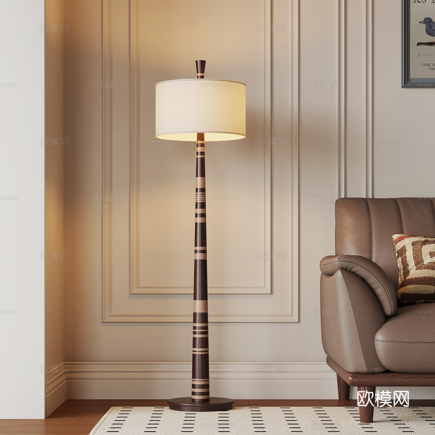 落地灯 现代落地灯3d模型下载