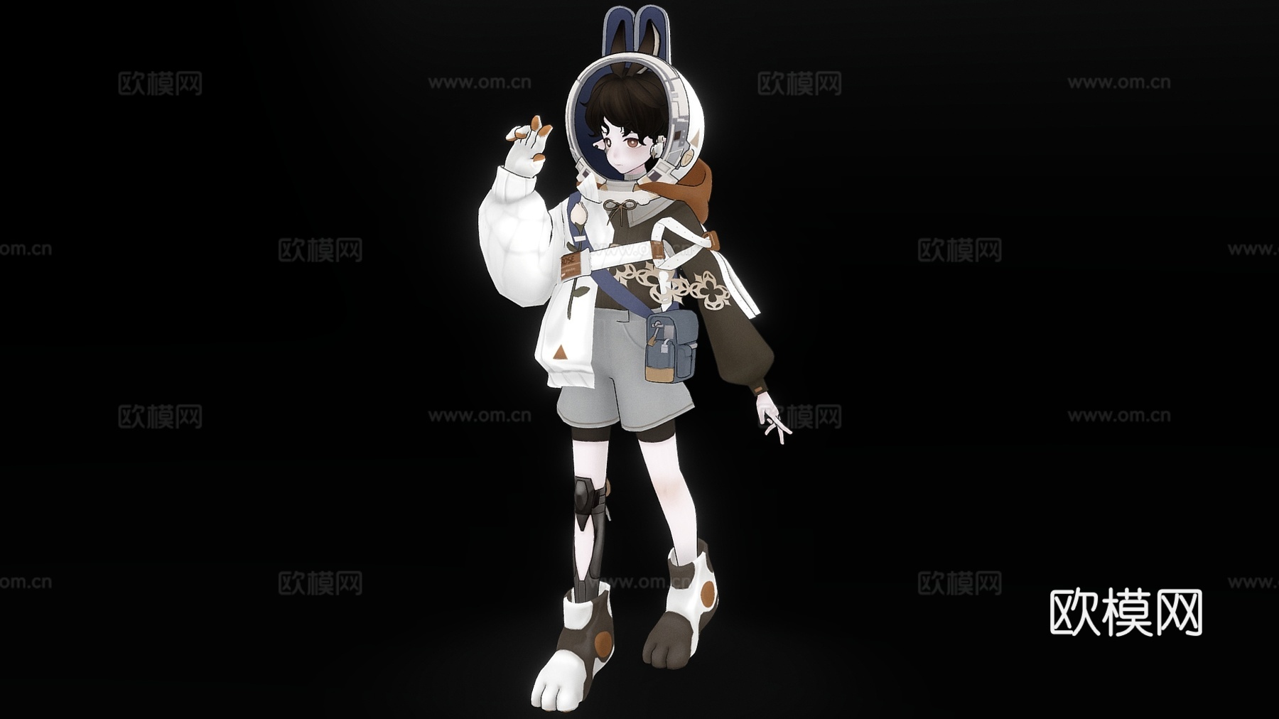 虚拟人物 二次元美少女 可爱少女 美女 动漫少女3d模型
