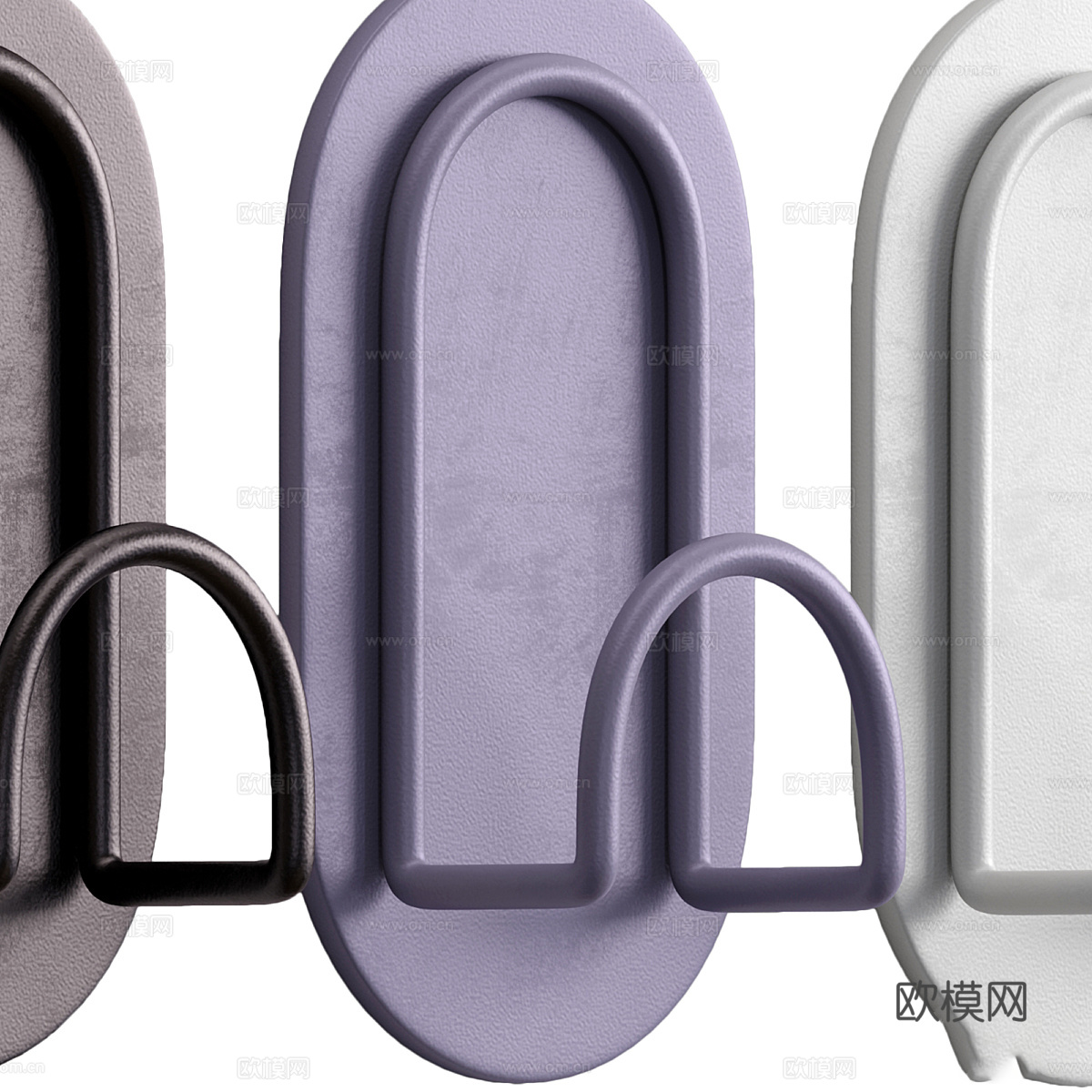 现代意式衣帽钩 挂钩3d模型