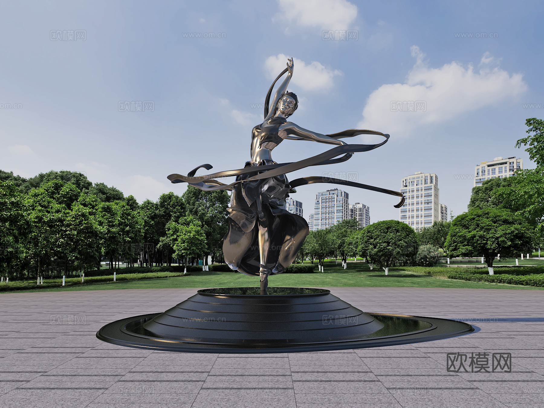 广场装置 雕塑 景观 艺术小品3d模型