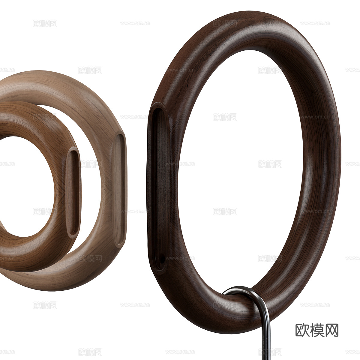 现代意式衣帽钩 挂钩3d模型