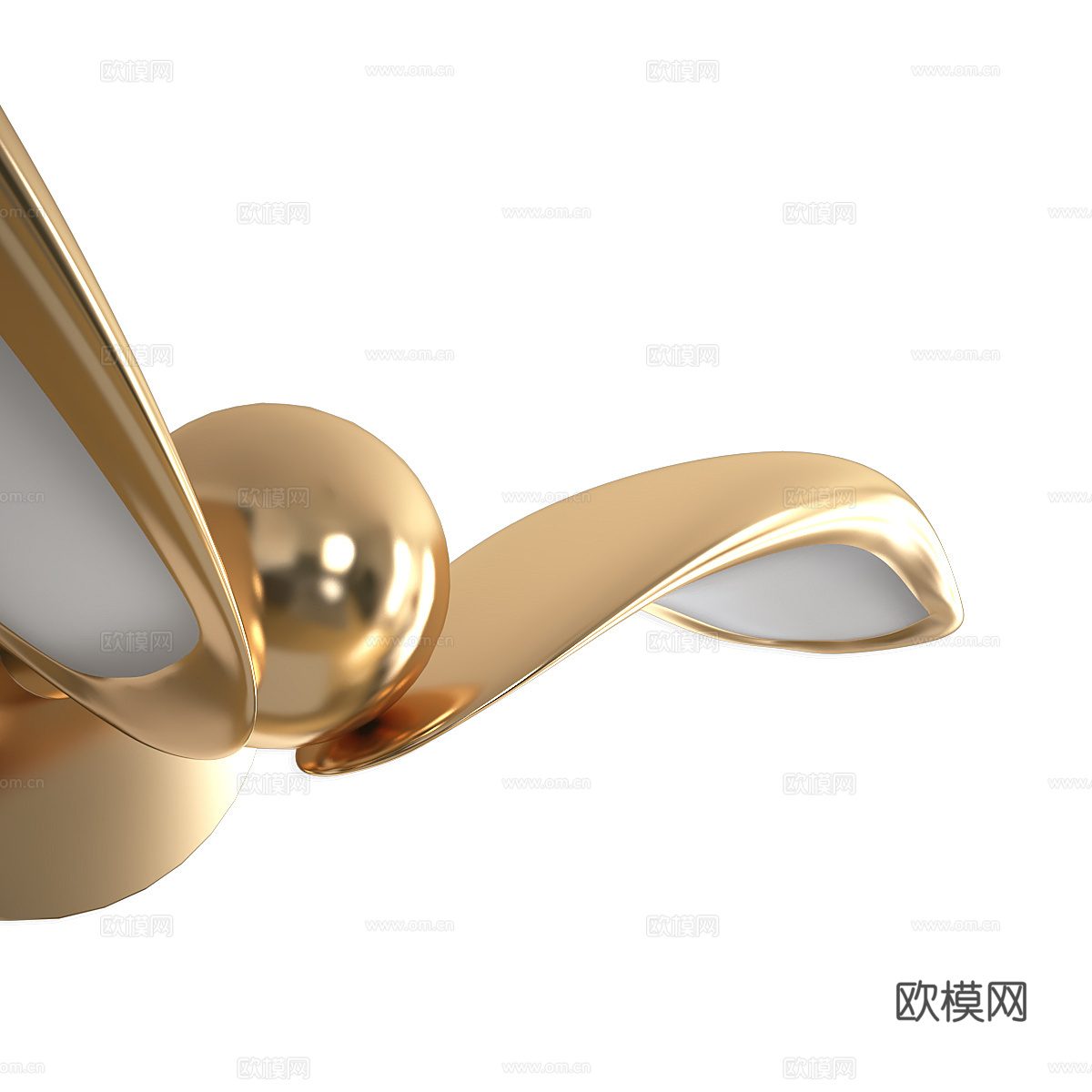 现代轻奢飞鸟装饰壁灯3d模型