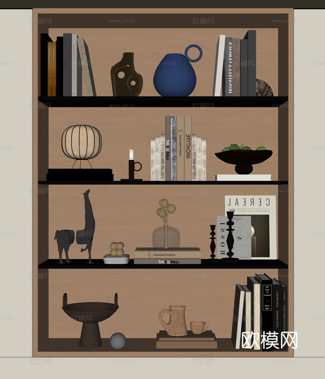 现代装饰摆件su模型