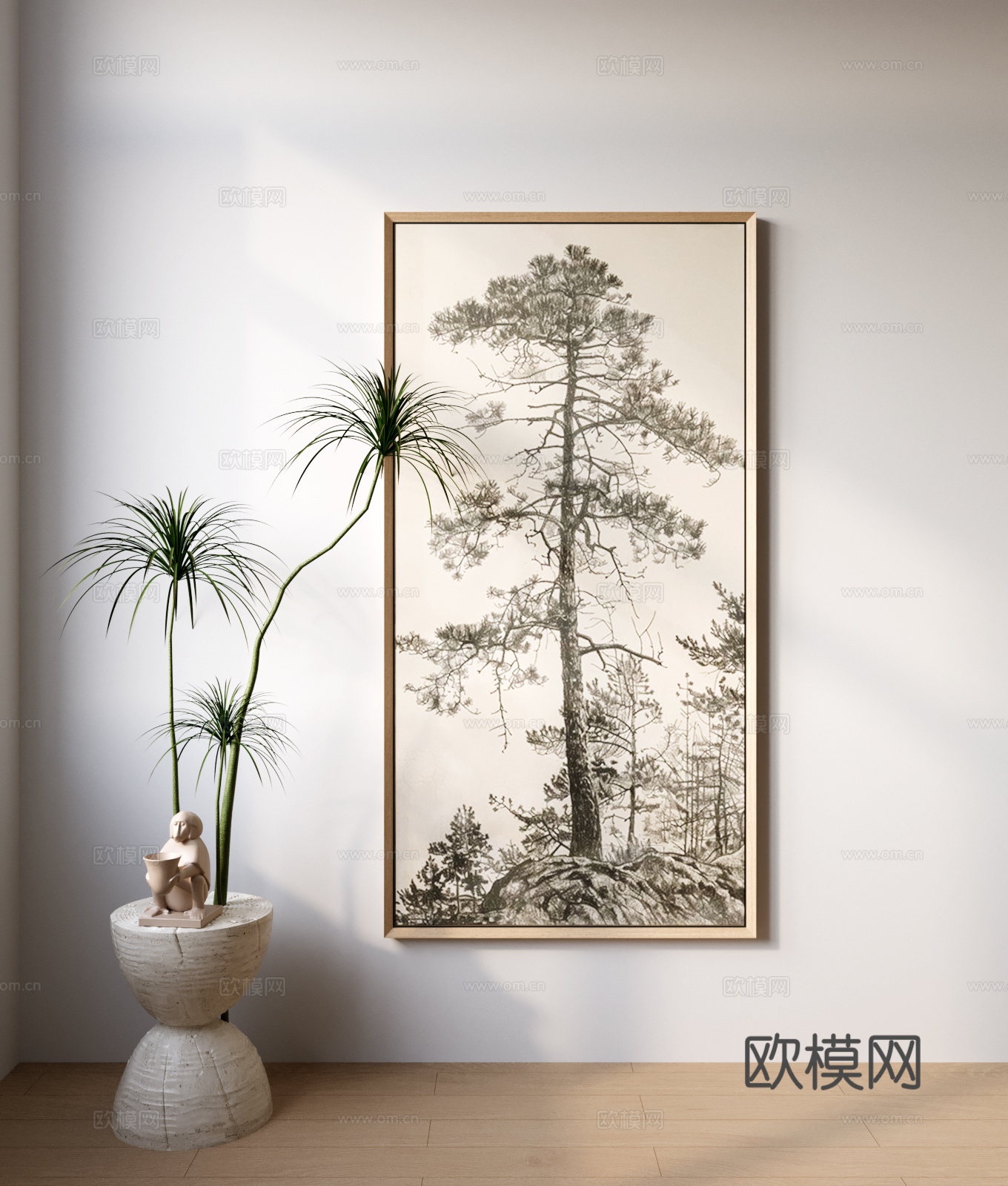 法式复古挂画 法式复古装饰画3d模型