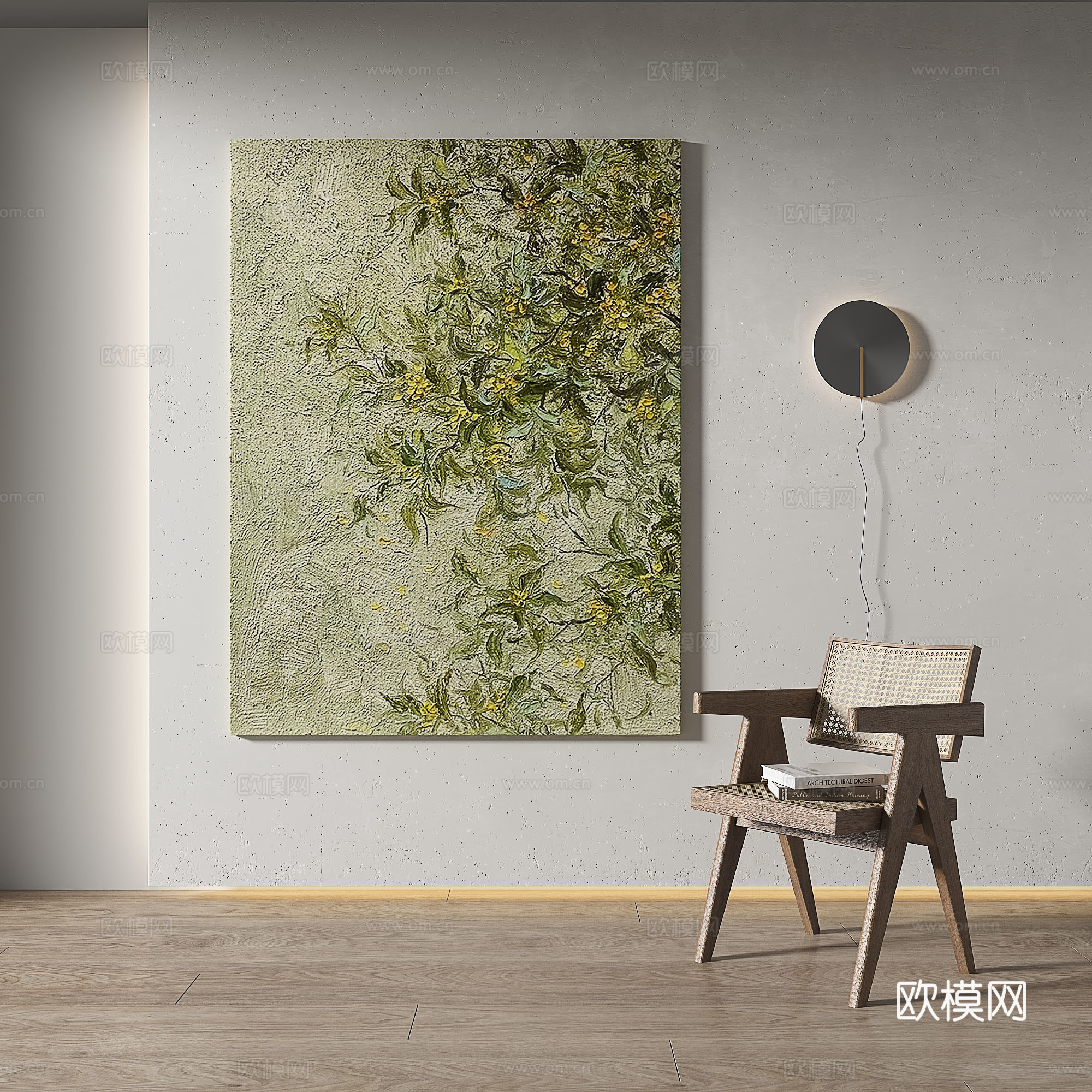 现代，中古，复古，轻奢，侘寂，立体，肌理，简约，抽象，装饰画3d模型