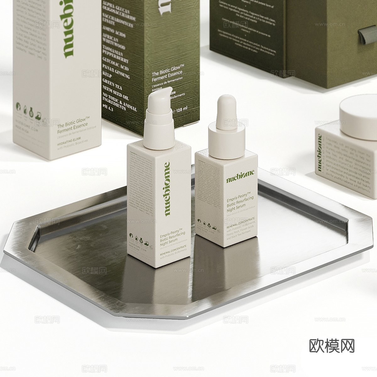 现代 Nuebiome 化妆品套装3d模型