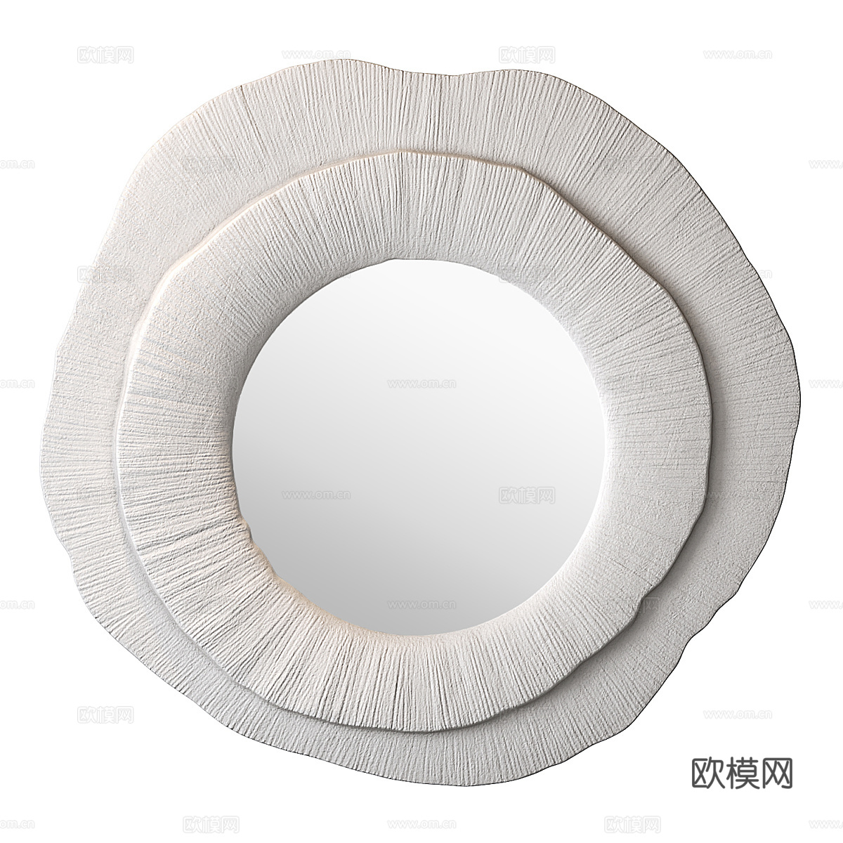 现代侘寂装饰镜子3d模型