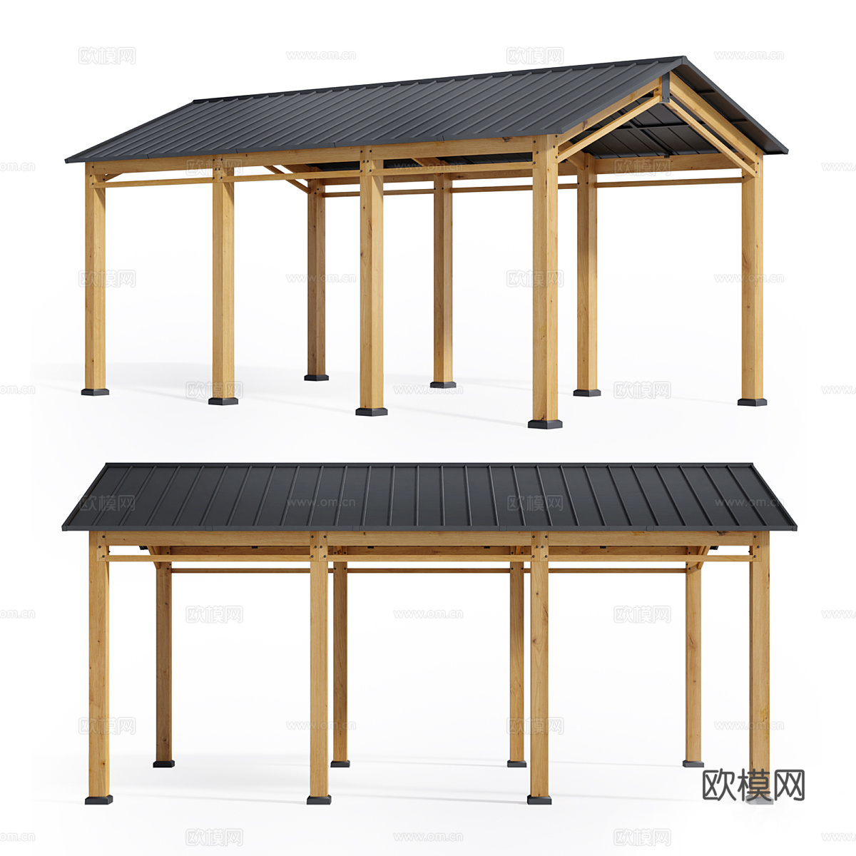 新中式凉亭 景观亭3d模型