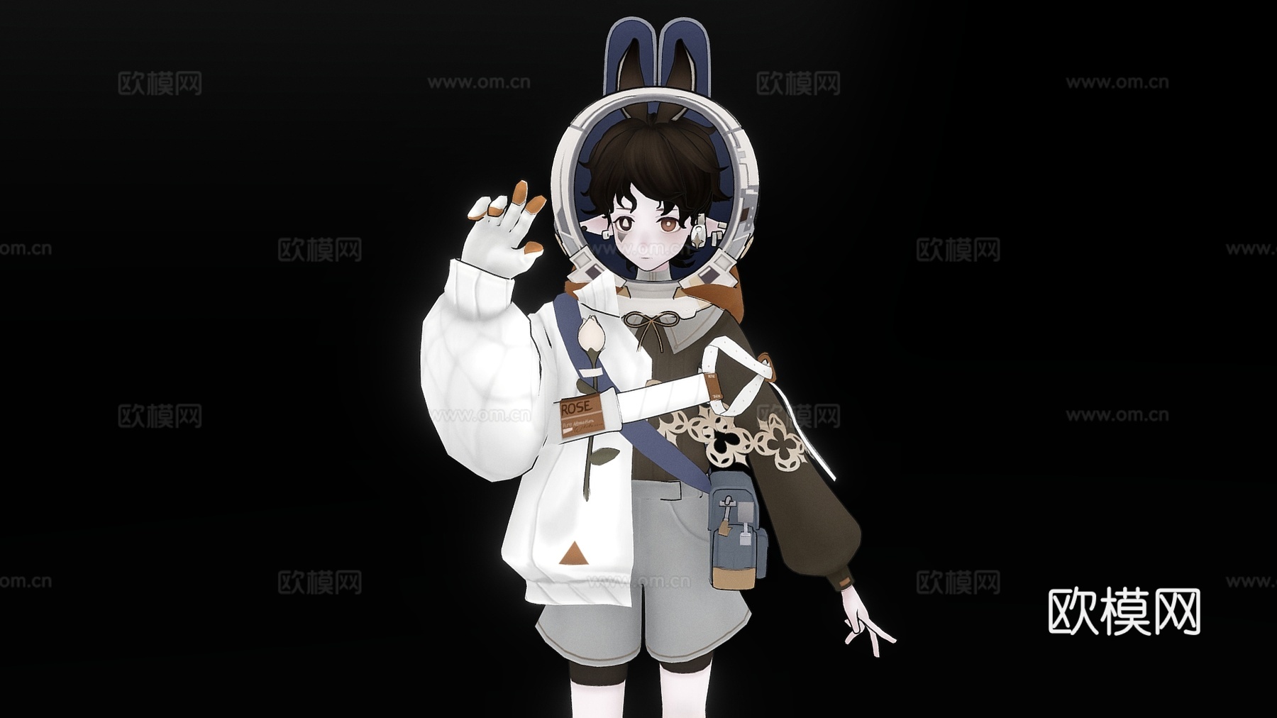 虚拟人物 二次元美少女 可爱少女 美女 动漫少女3d模型