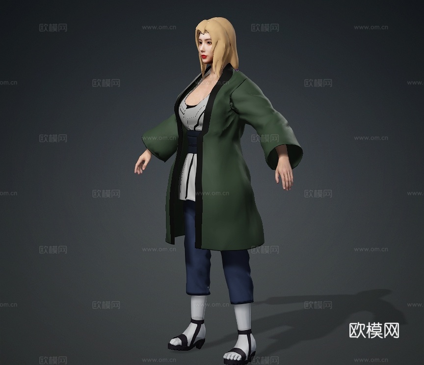 火影忍者纲手跳《极乐净土》美女 性感 日本 韩国 女团 舞蹈3d模型