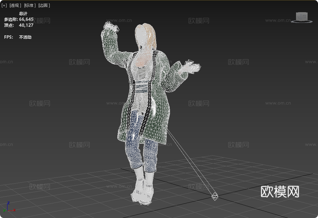 火影忍者纲手跳《极乐净土》美女 性感 日本 韩国 女团 舞蹈3d模型