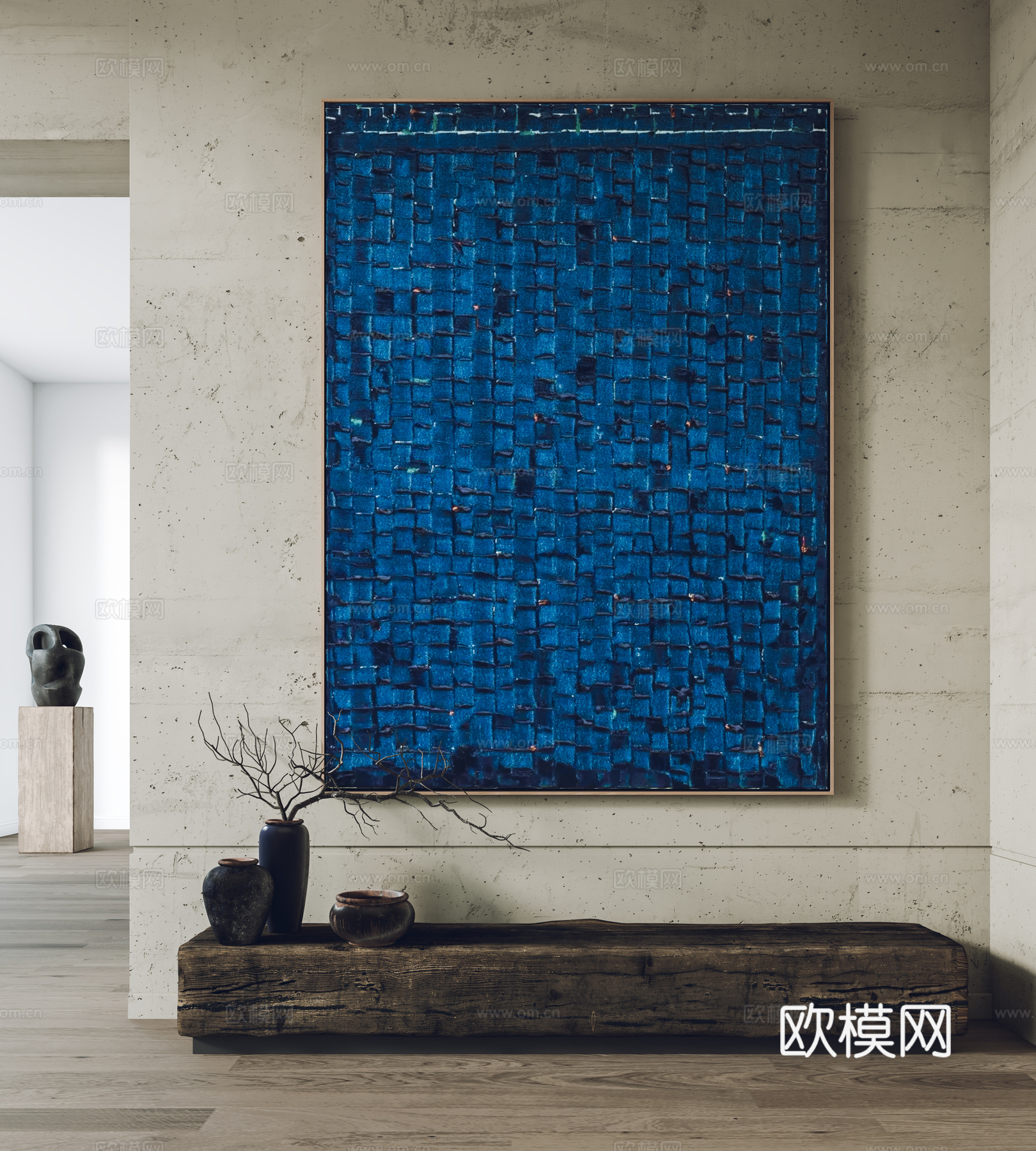 现代挂画 装饰画 摆件 客厅挂画 玄关挂画3d模型