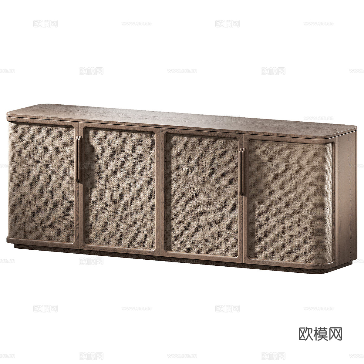 新中式侘寂电视柜 边柜 矮柜3d模型
