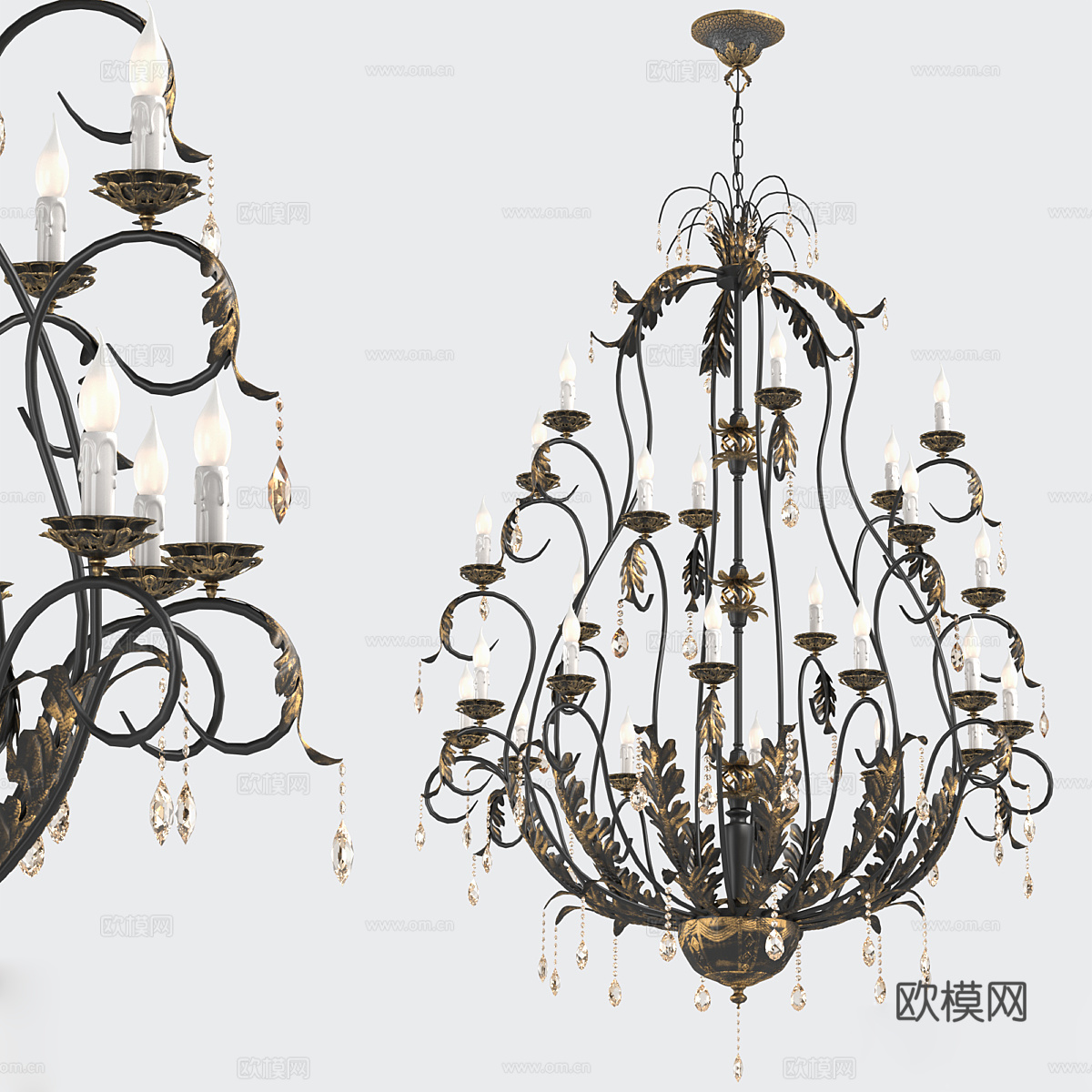 吊灯3d模型下载