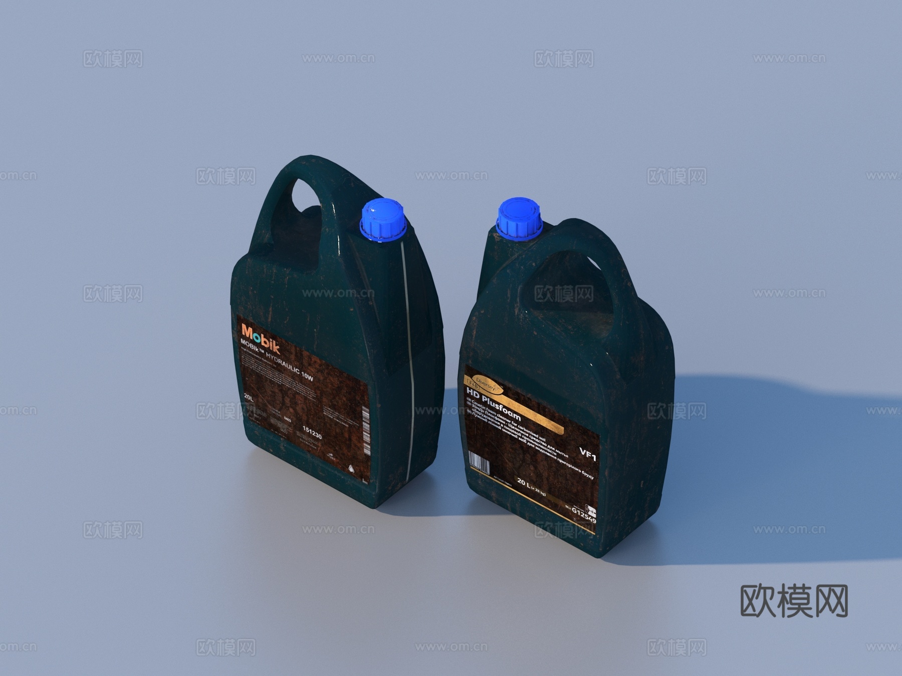 机油瓶 气瓶 塑料气瓶 油瓶3d模型