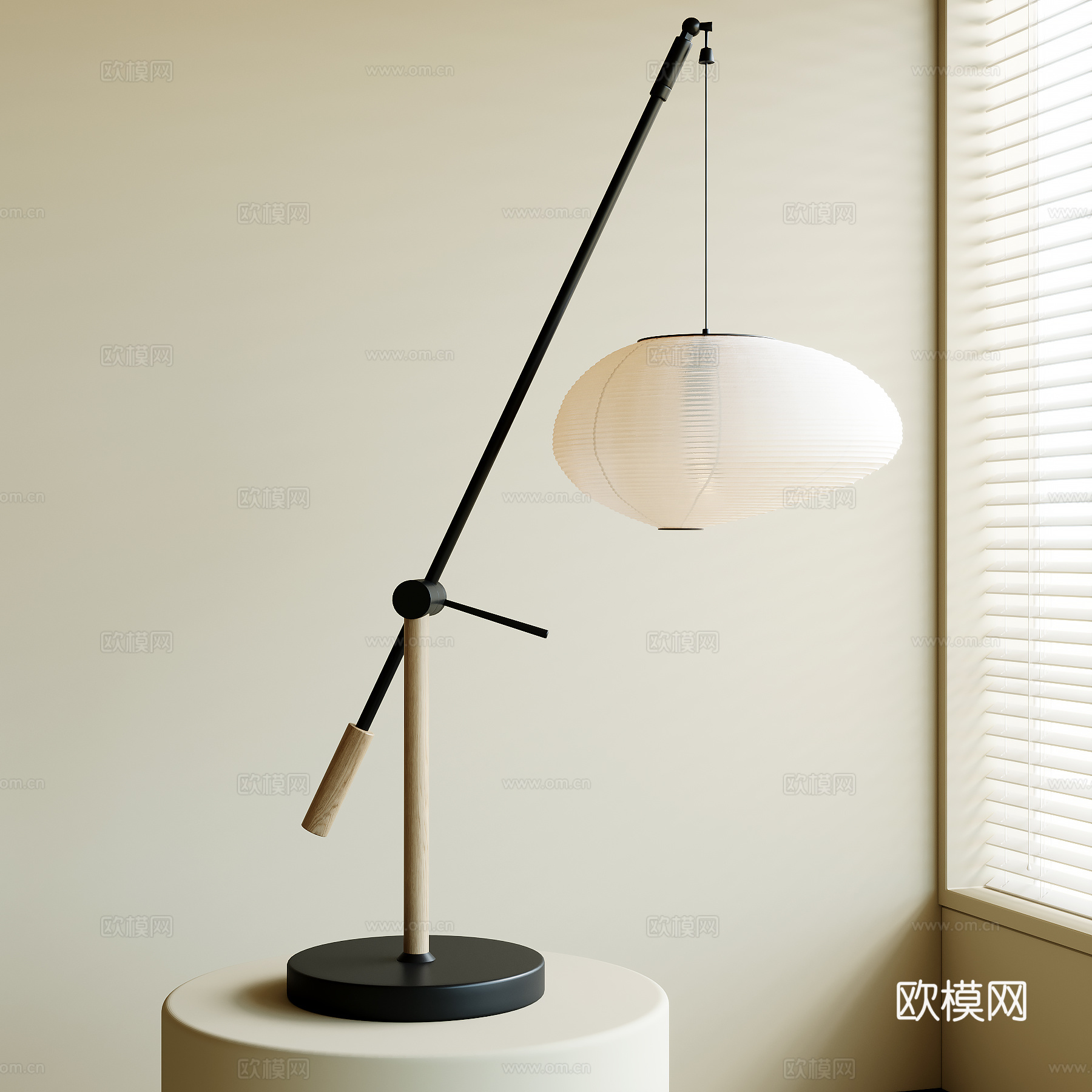 现代台灯su模型