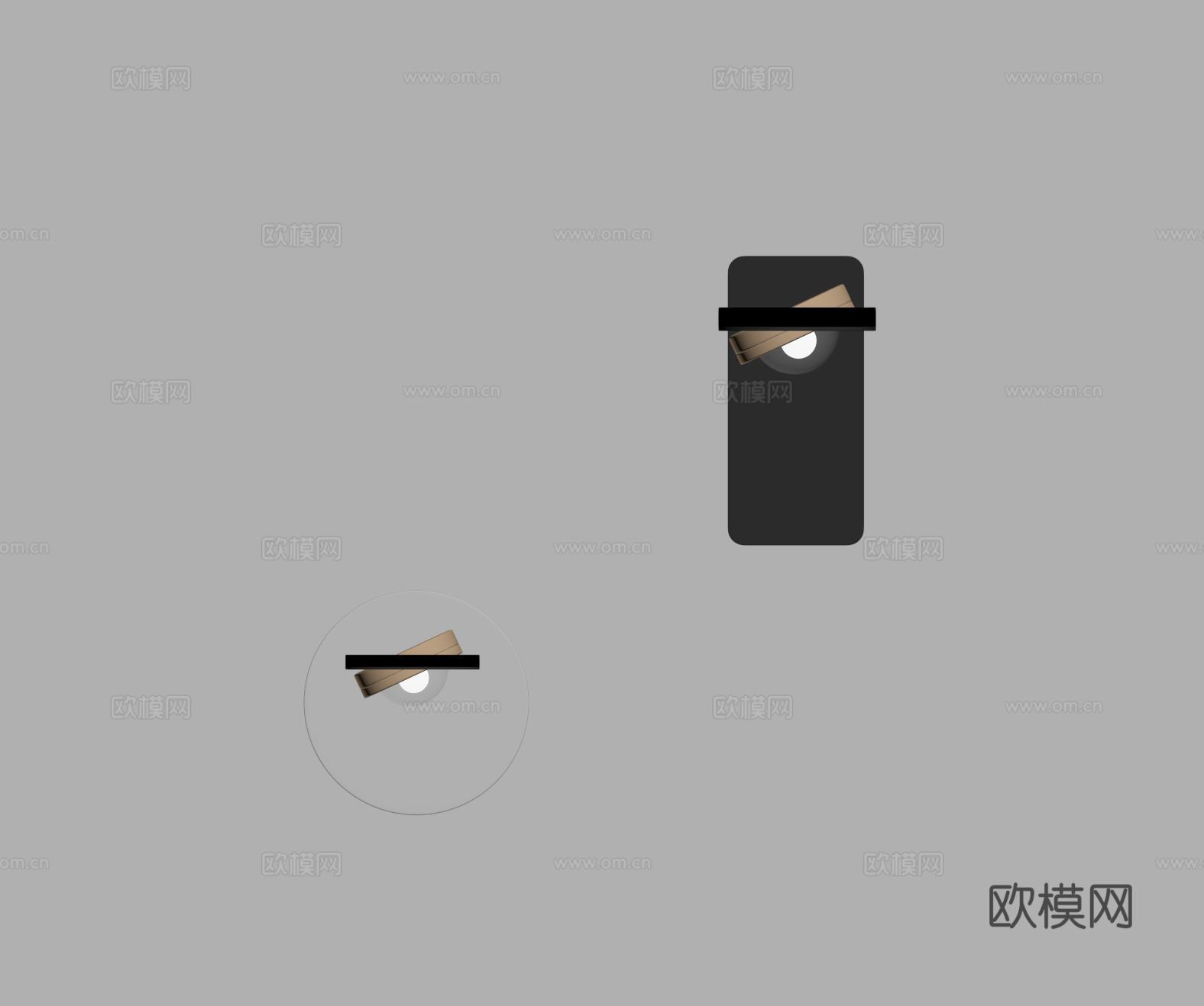 现代壁灯 装饰灯su模型