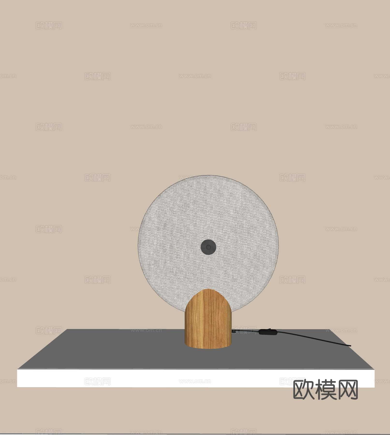 新中式禅意台灯 床头台灯 客厅台灯 书房台灯 阅读台灯su模型