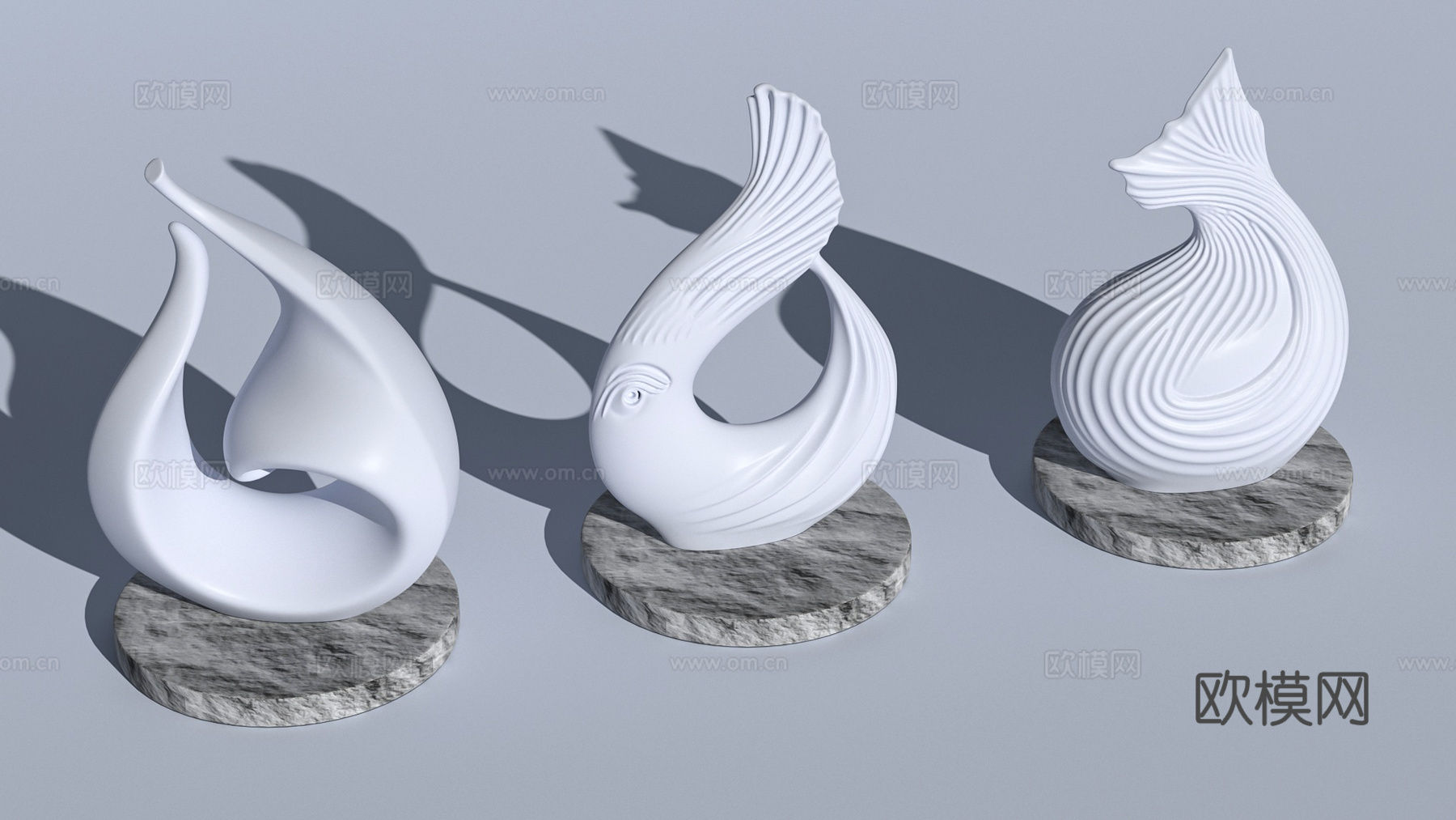 贝壳雕塑手办艺术装置摆件盲盒3d模型