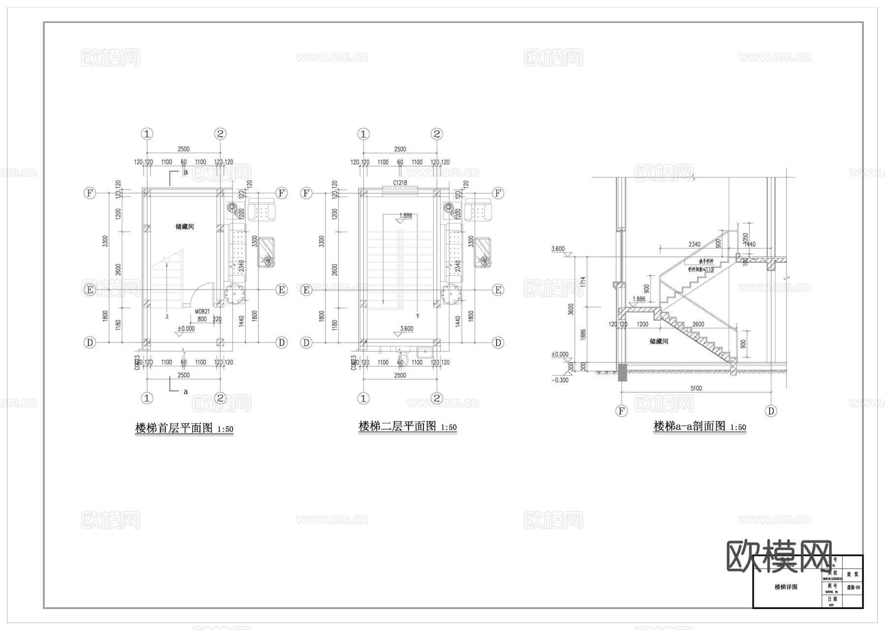 现代欧式二层别墅建筑 欧式二层自建房建筑 欧式两层农村住宅cad施工图