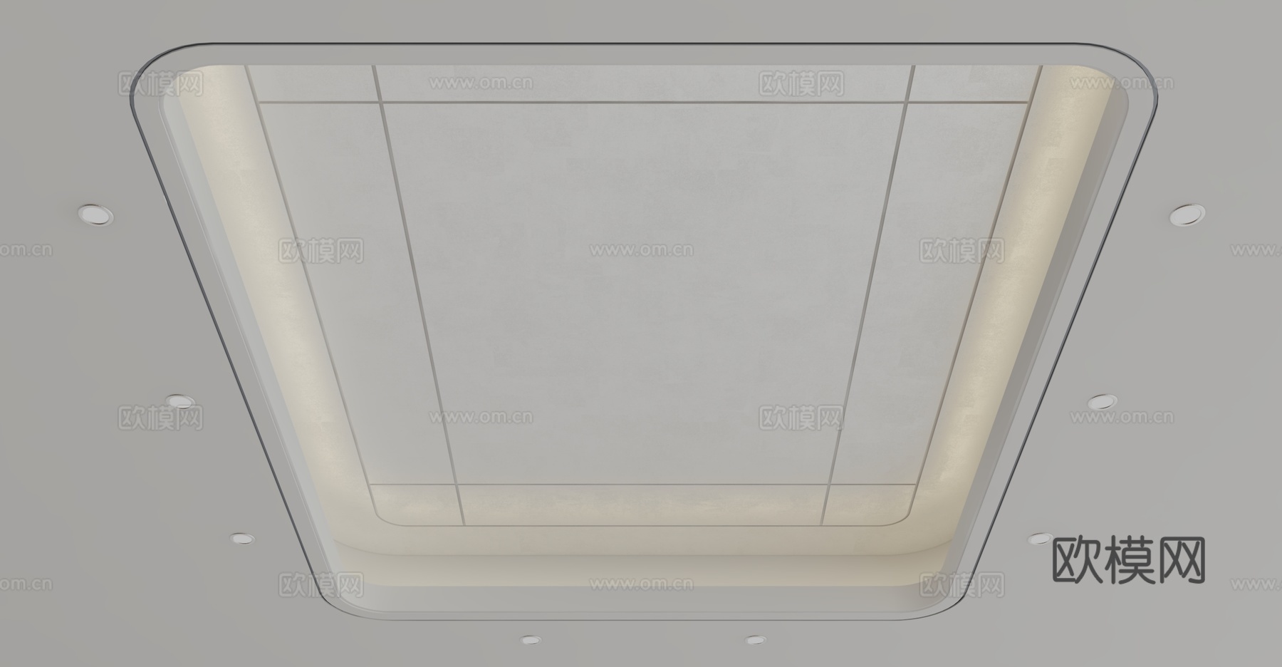 现代天花吊顶3d模型