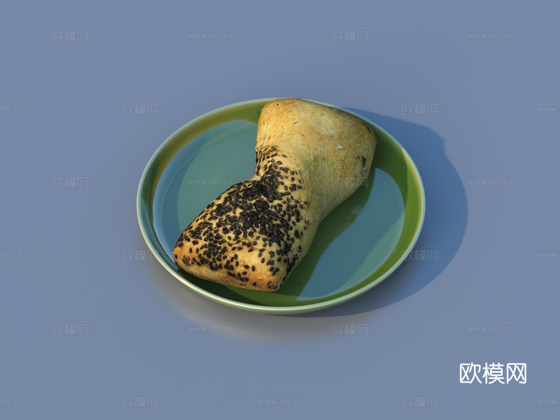 面包 饼干 大饼 食物3d模型