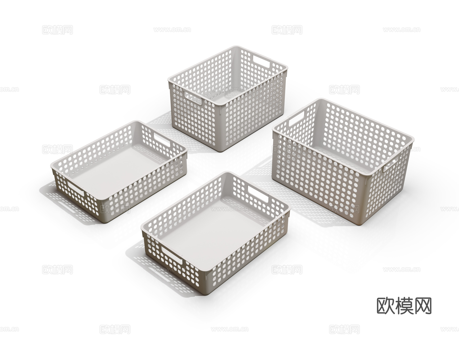 收纳筐 收纳篮 现代收纳筐 北欧收纳筐3d模型