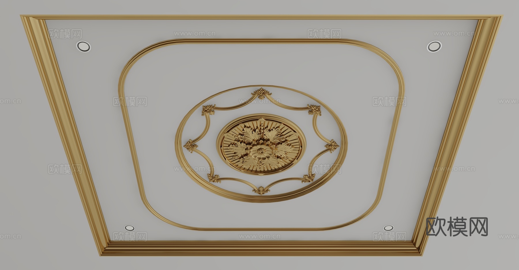 欧式天花吊顶3d模型