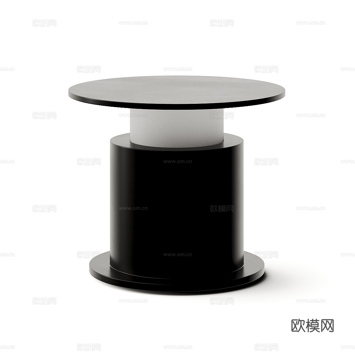 现代意式极简柱形台灯3d模型