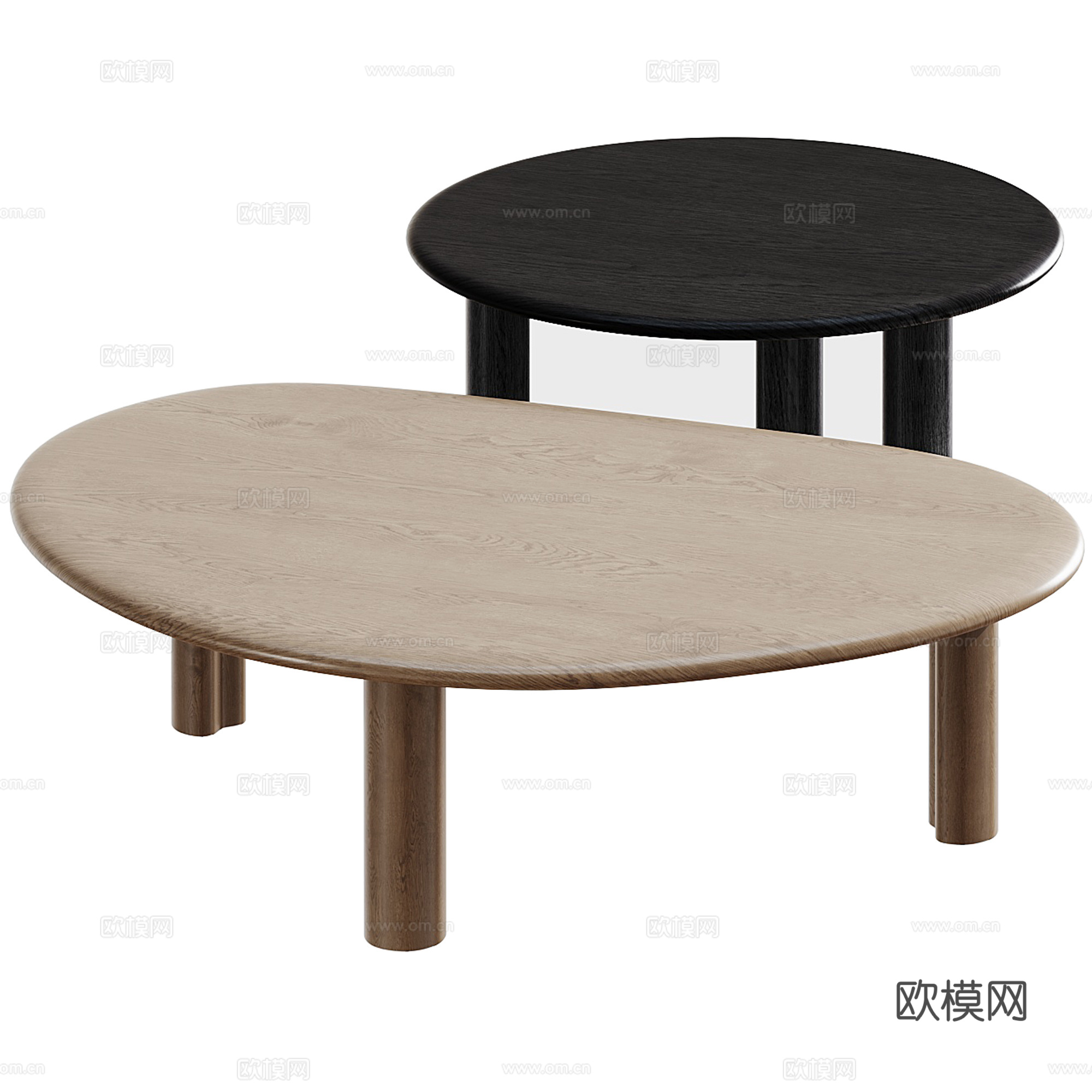 现代极简茶几3d模型