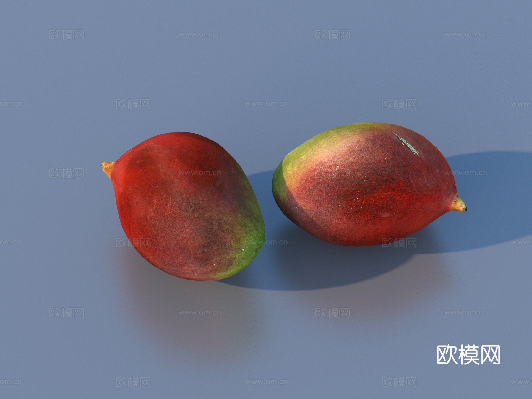 芒果 水果 食物3d模型