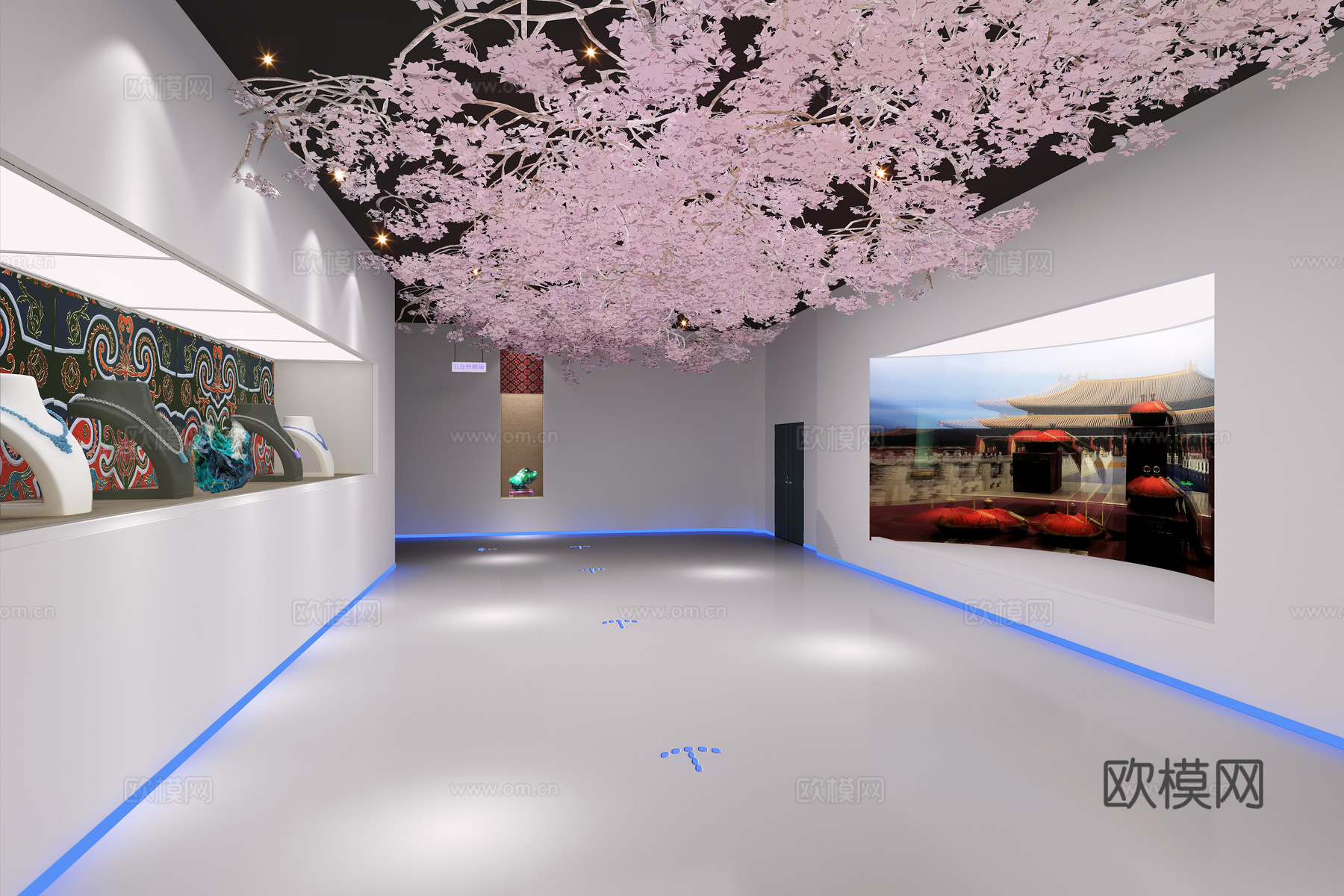 欧式简约博物馆3d模型