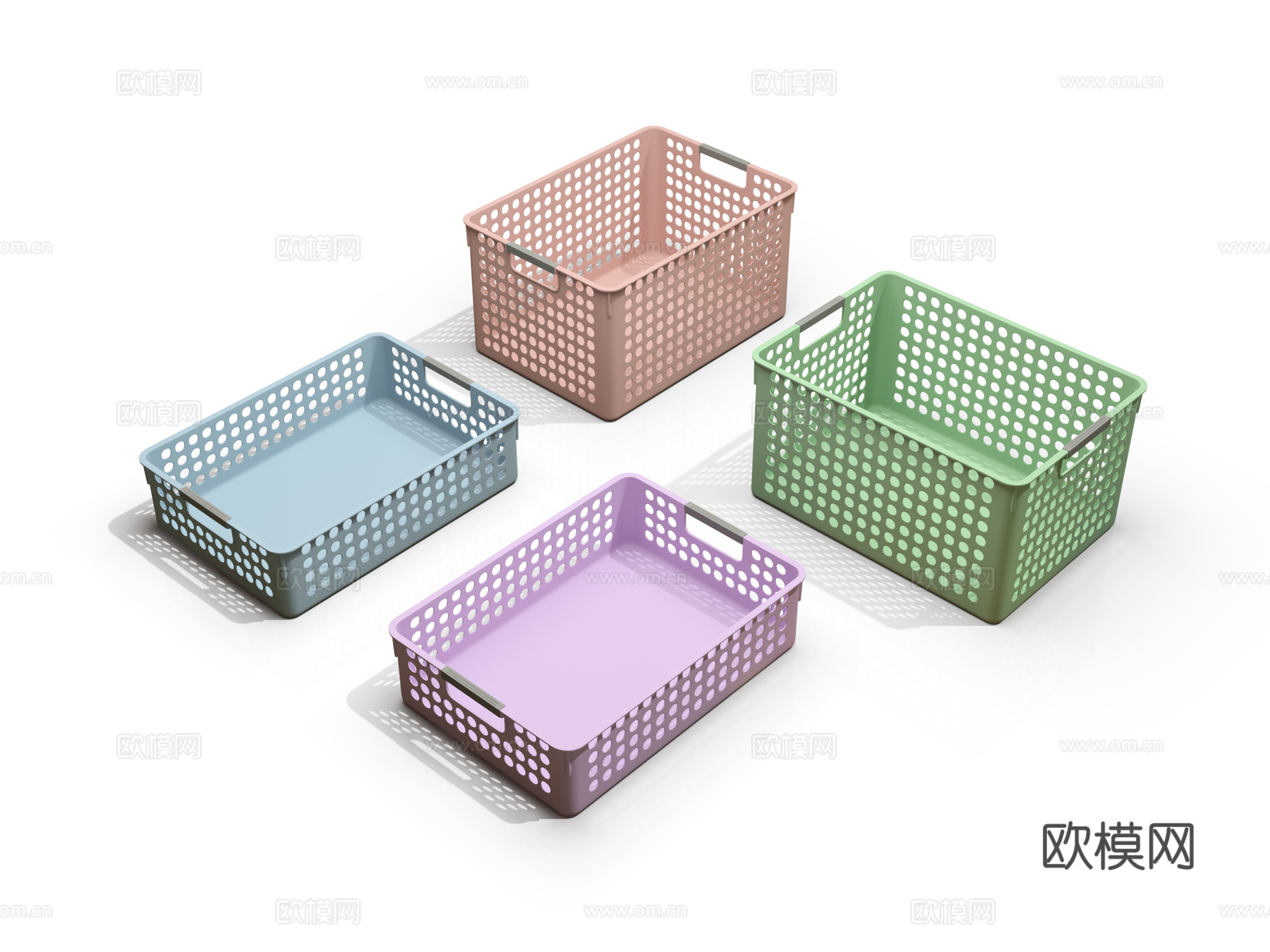 收纳筐 收纳篮 现代收纳筐 北欧收纳筐3d模型