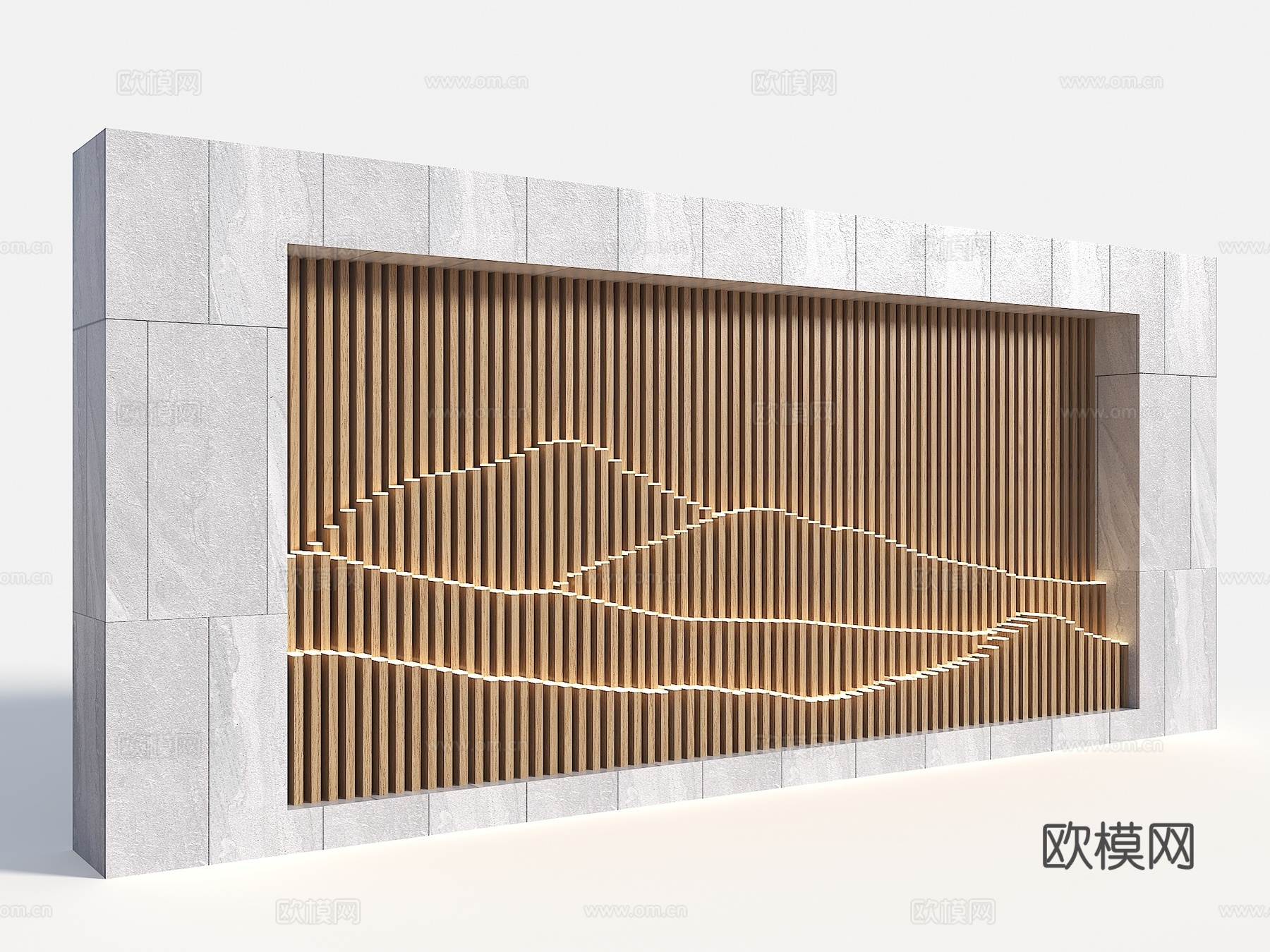 现代庭院景墙 山水景墙 格式山水景墙 新中式景墙 小区景观墙3d模型