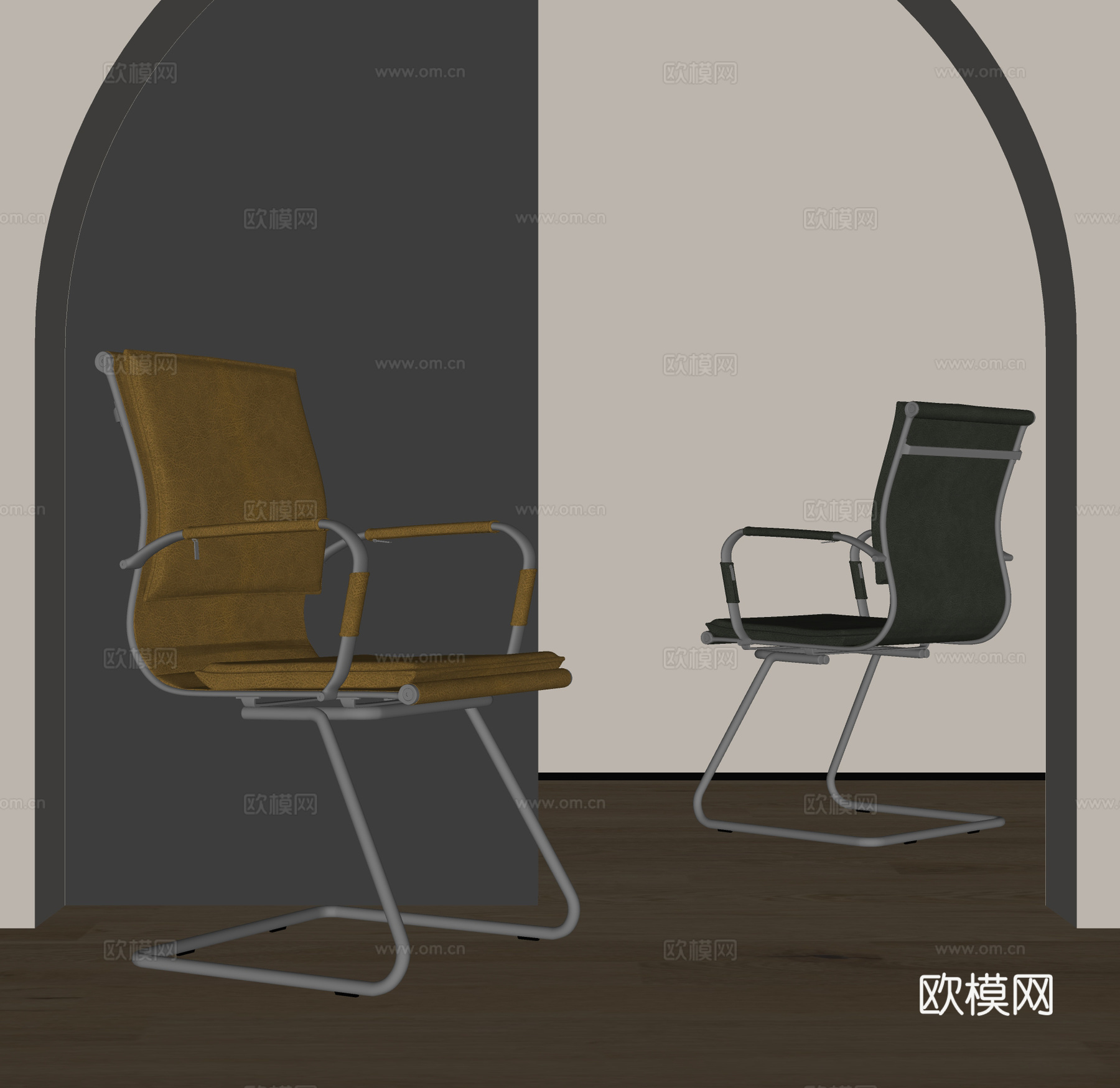 现代办公椅su模型