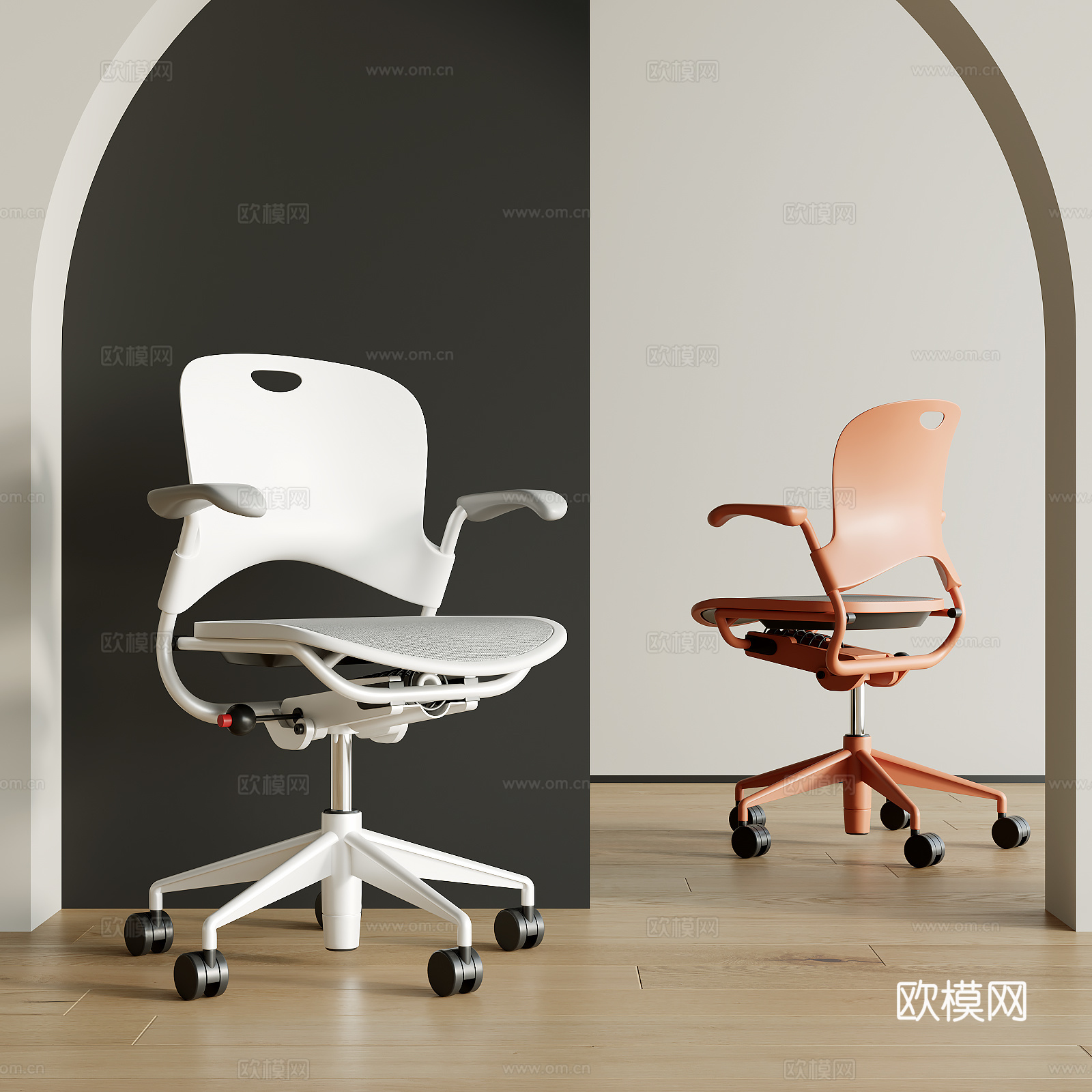 现代办公椅su模型