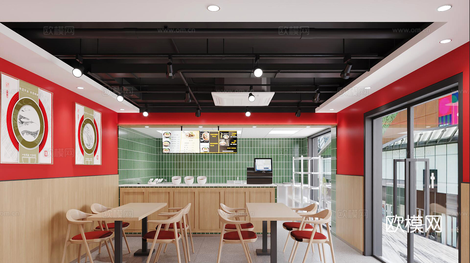 餐饮店3d模型