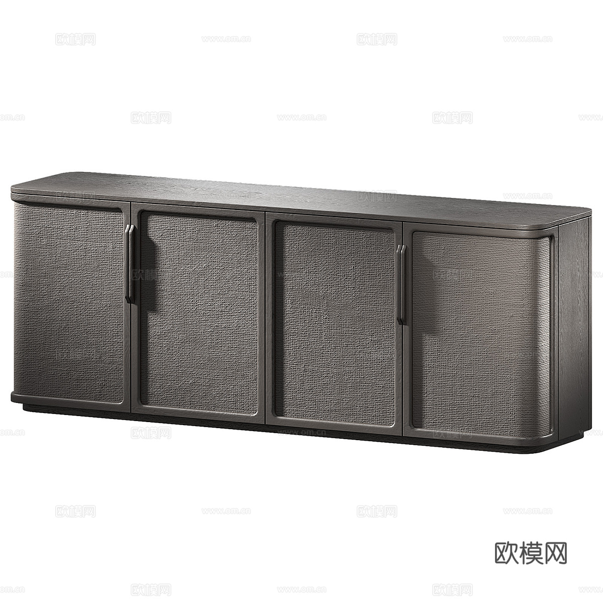新中式侘寂电视柜 边柜 矮柜3d模型