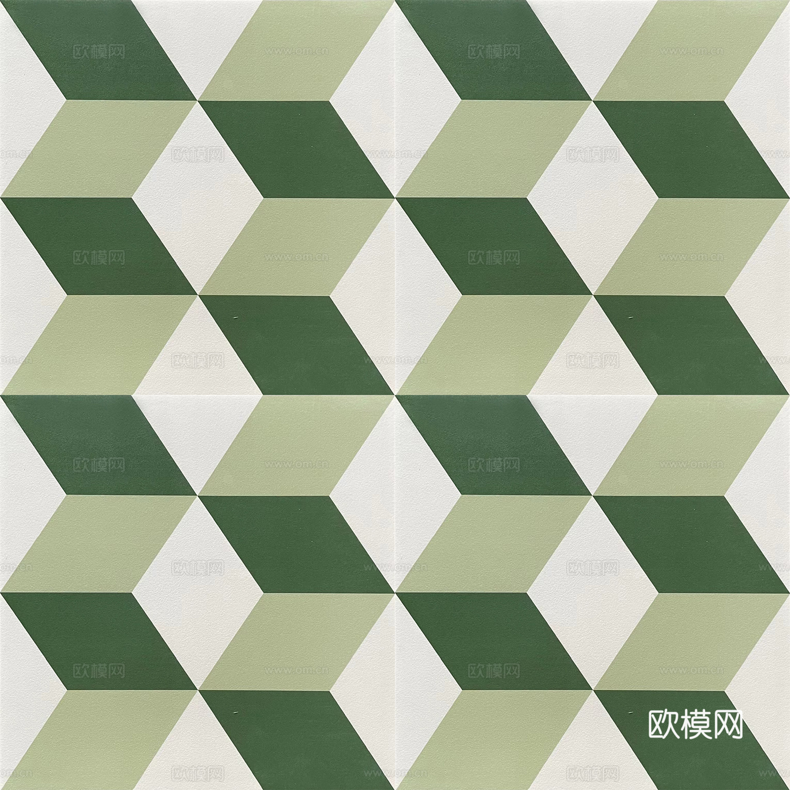 无缝复古绿色小花砖 北欧简约花砖