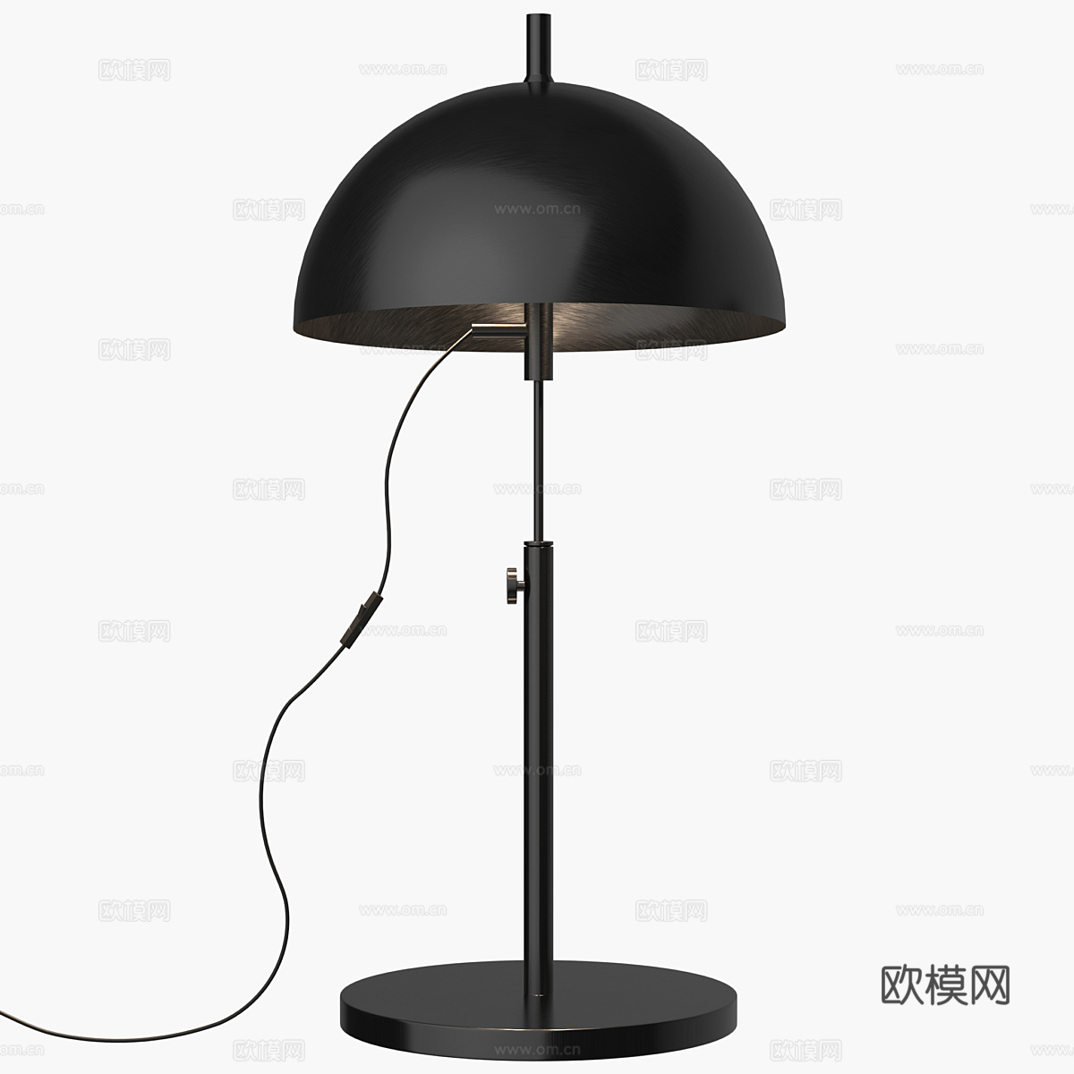现代极简金属台灯3d模型