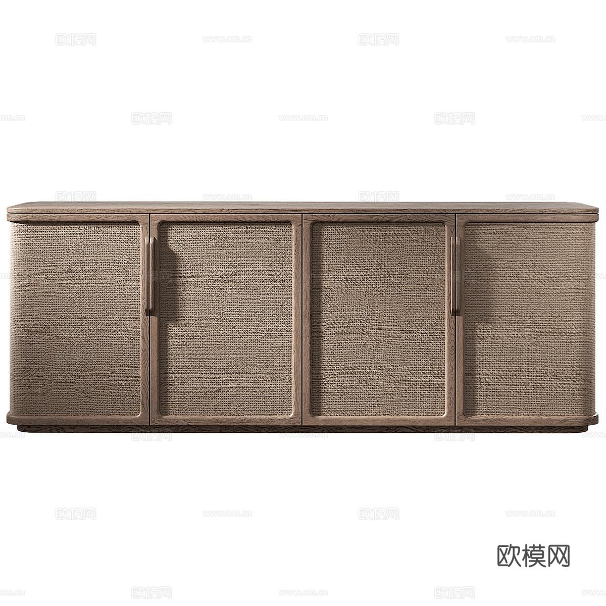 新中式侘寂电视柜 边柜 矮柜3d模型