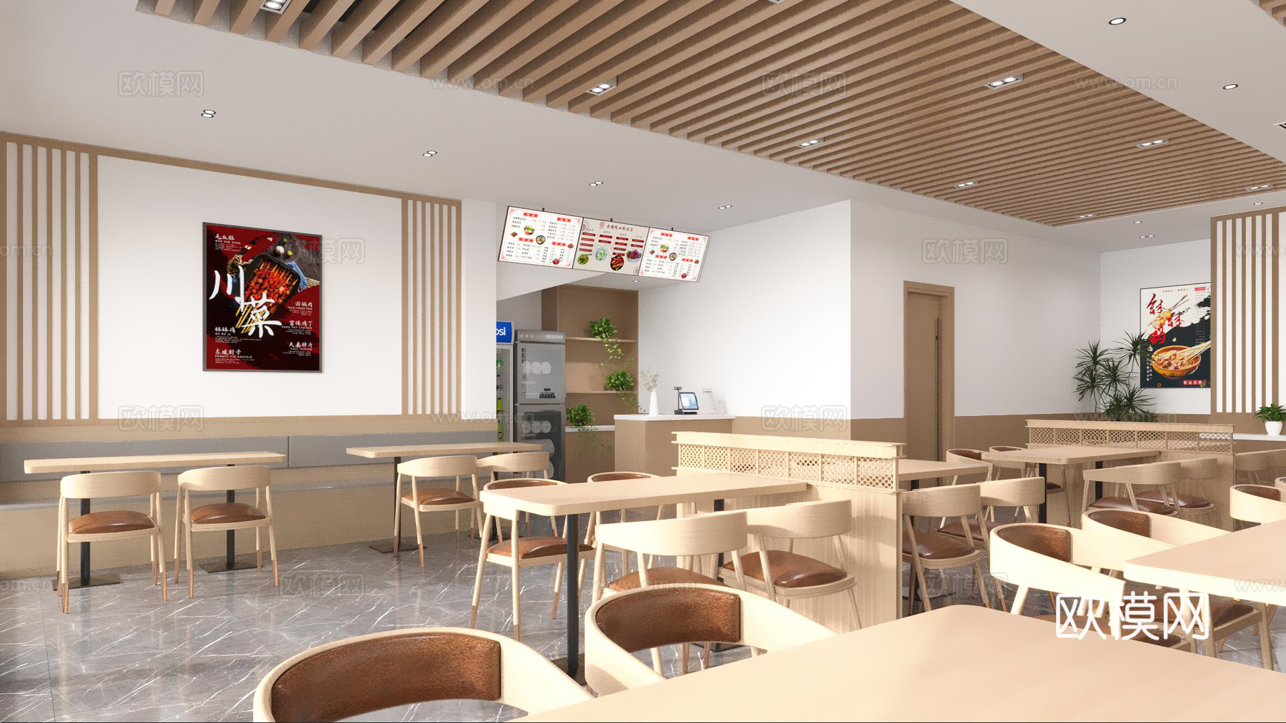 餐饮店3d模型