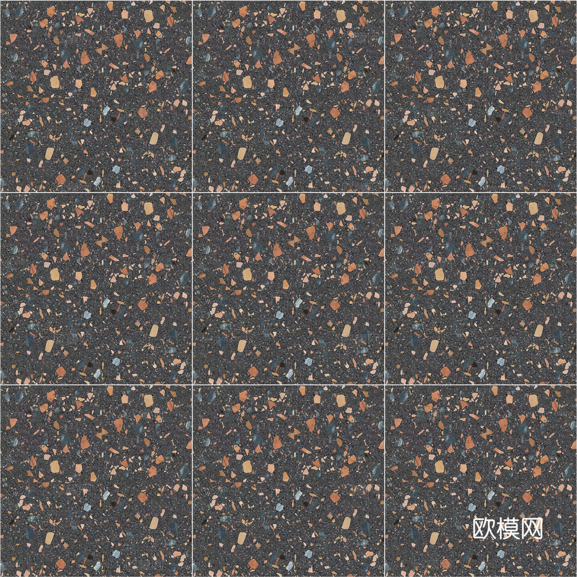 无缝暖灰色颗粒石材水磨石 黄色颗粒水磨石地砖 水磨地面