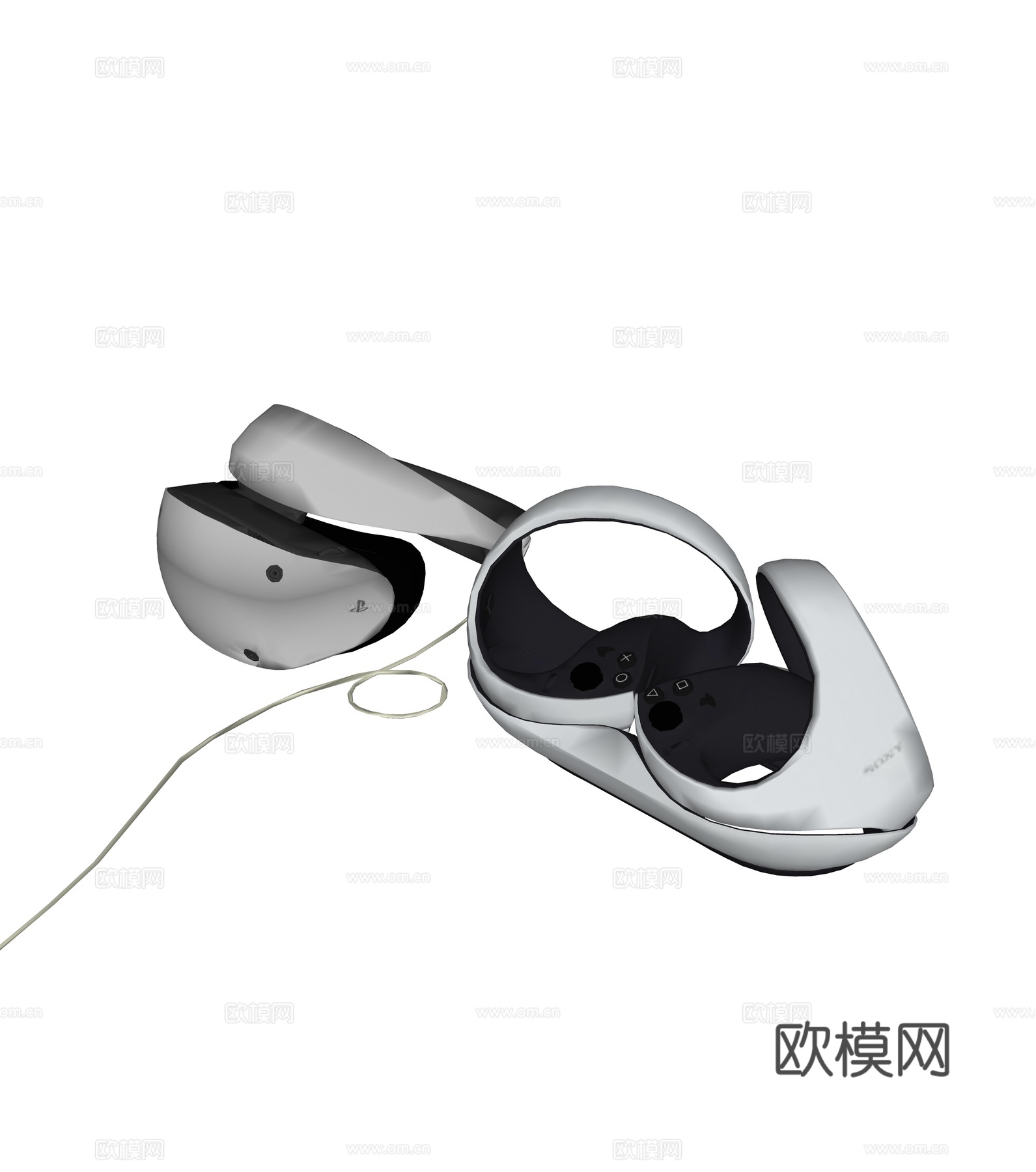 头戴式AR眼镜su模型