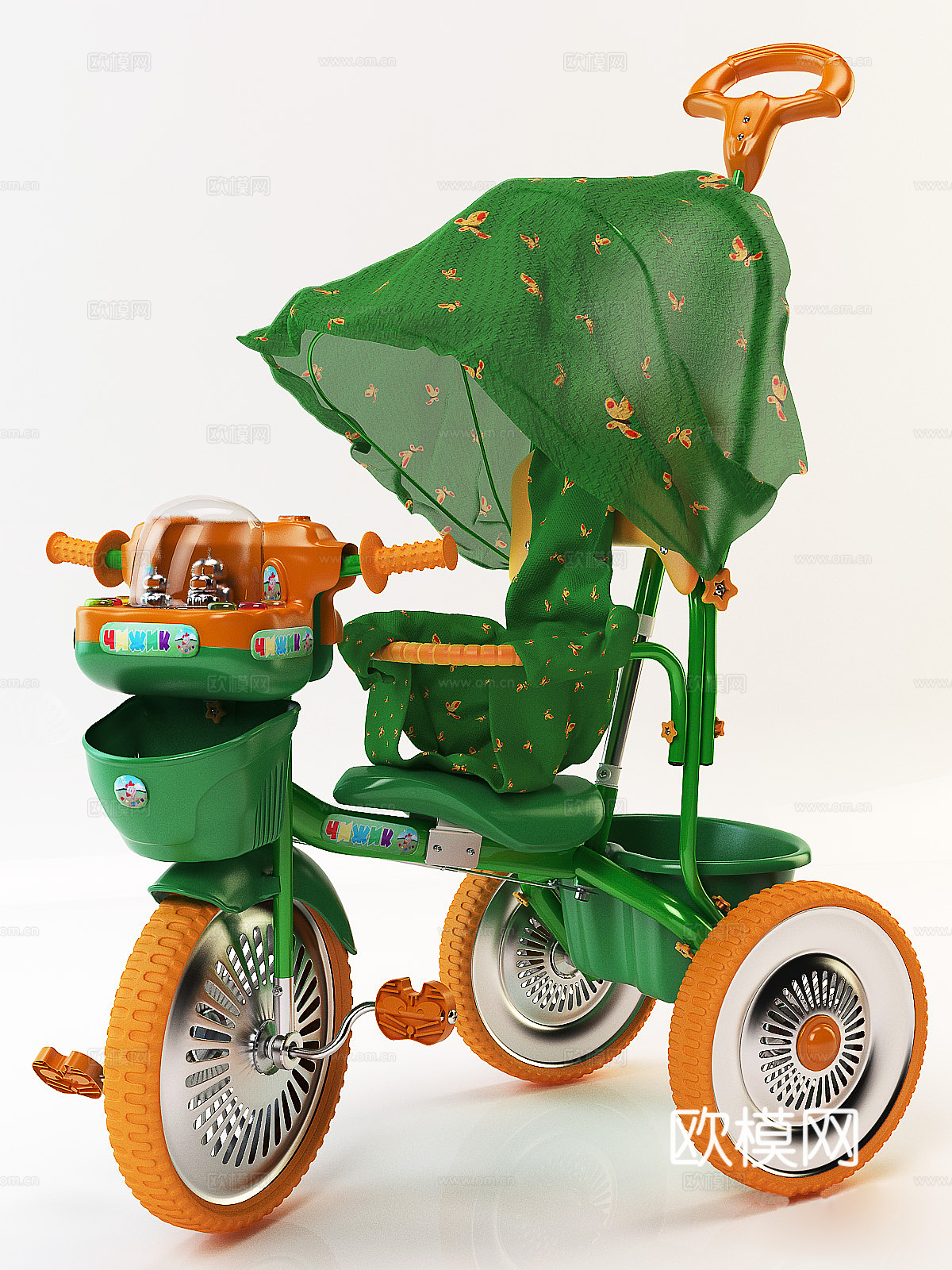 儿童自行车3d模型